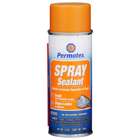 pipe sealant spray|Permatex ® Spray Sealant Leak Repair, 12 OZ